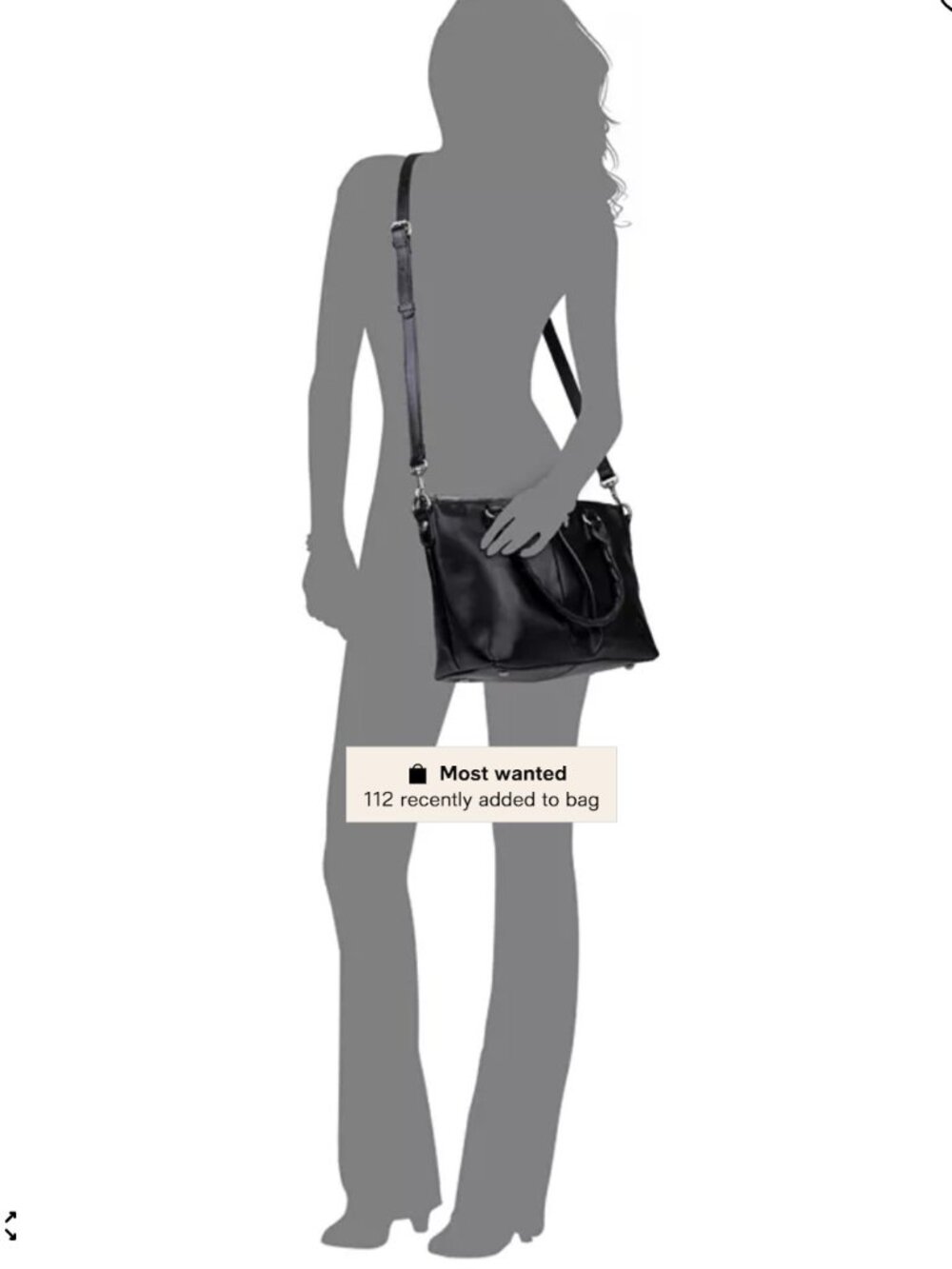 Patricia Nash Black Leather Tote Bag